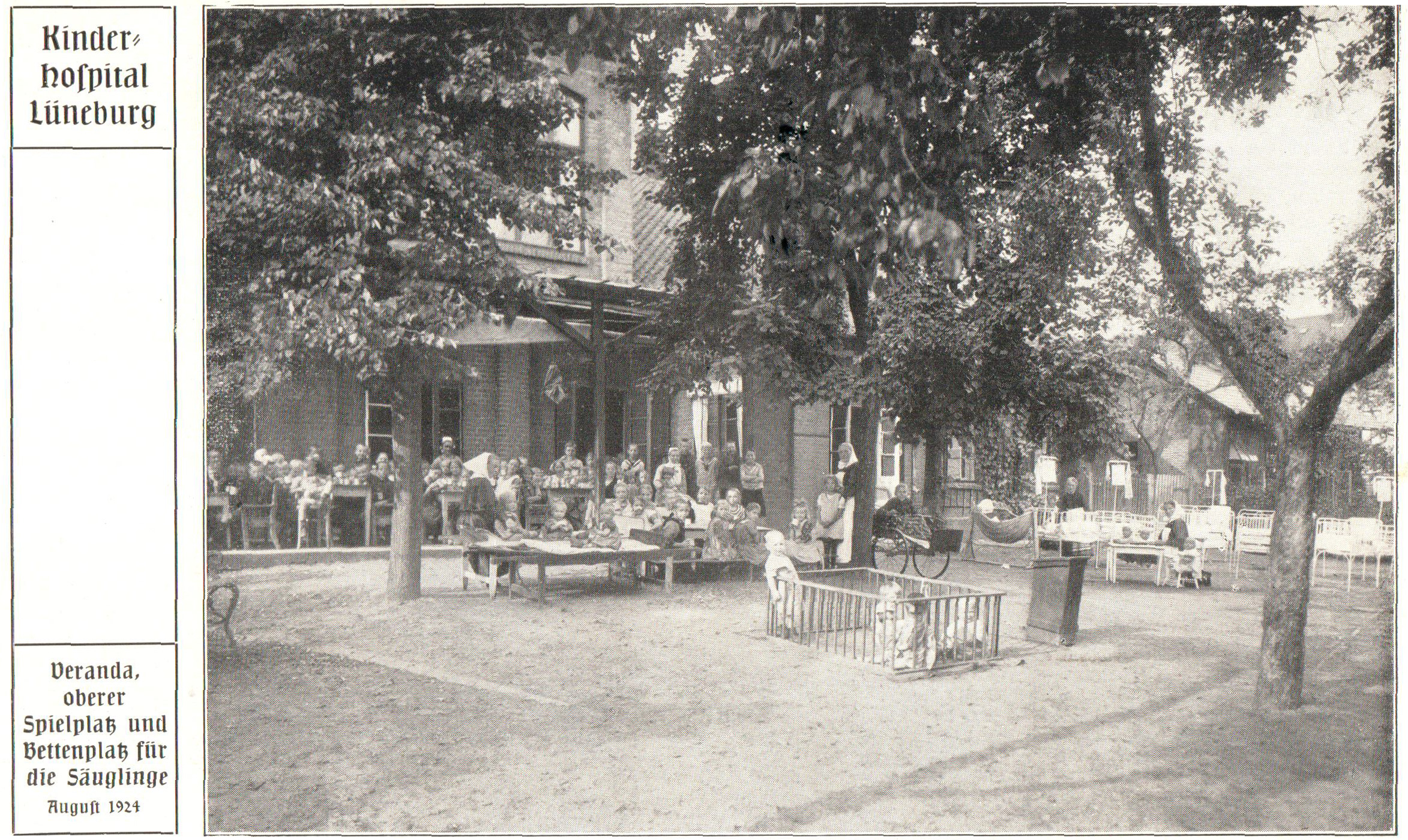 Kinderhospital Lüneburg, Aufnahme von 1924