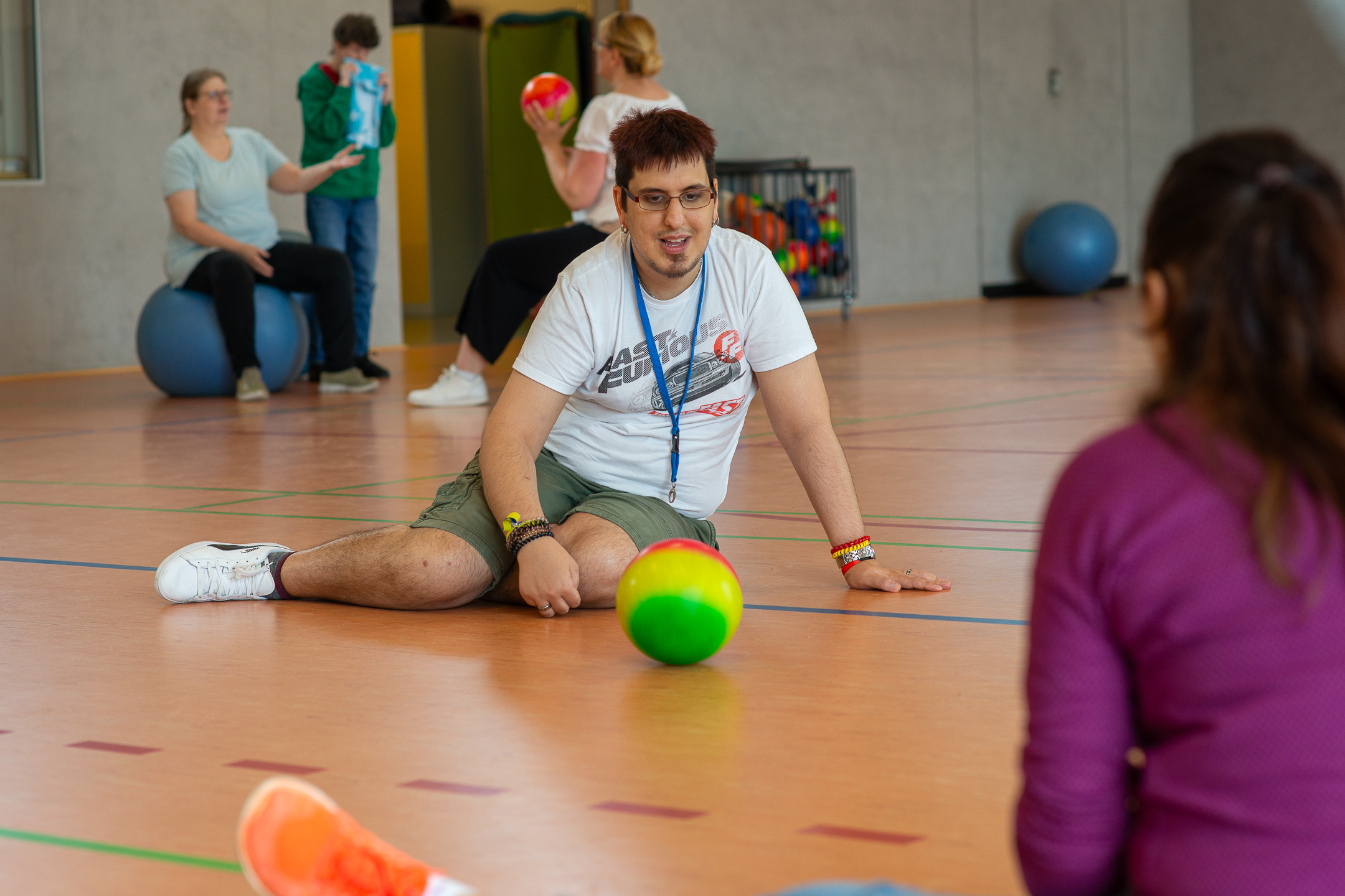 Bewohner*Innen beim Sport
